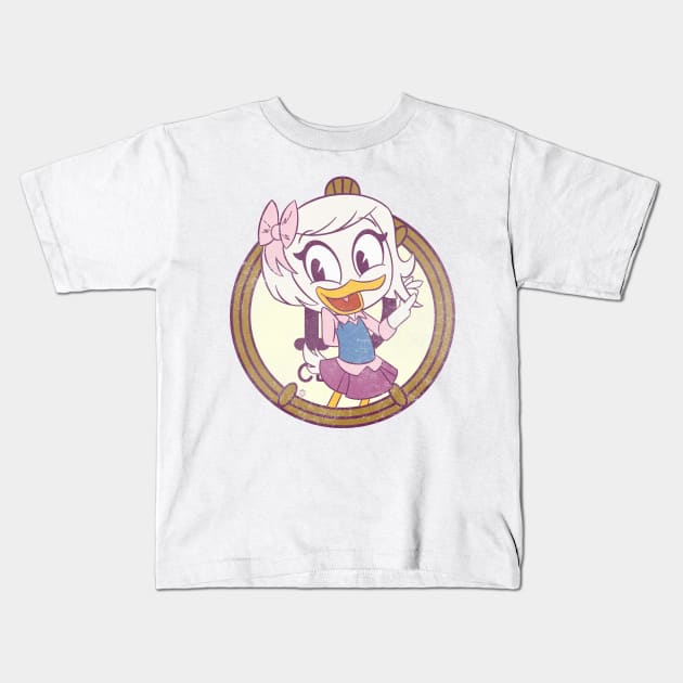 Webby Vanderquack Vintage Look Kids T-Shirt by The Gumball Machine